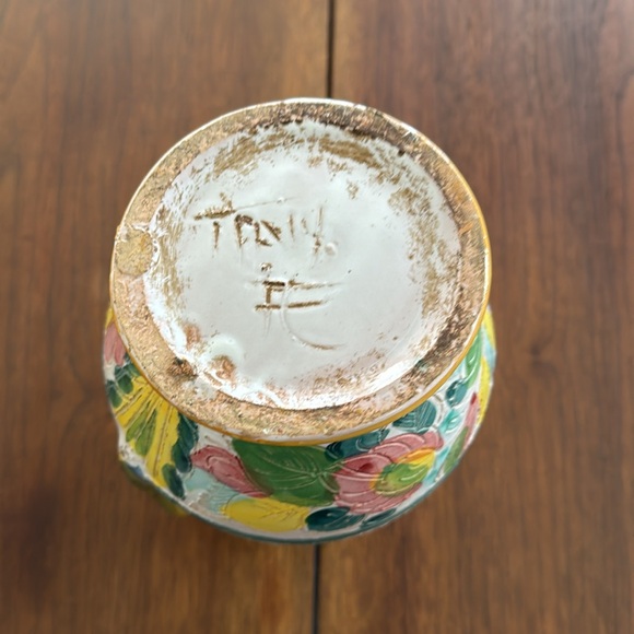 Vintage Italy Sgraffito Urn Vase Pottery Ceramic Italian. Signed. - Picture 6 of 6